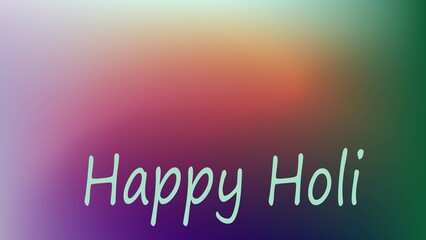 Happy h o l i green  orange and paper colorful beautiful background  