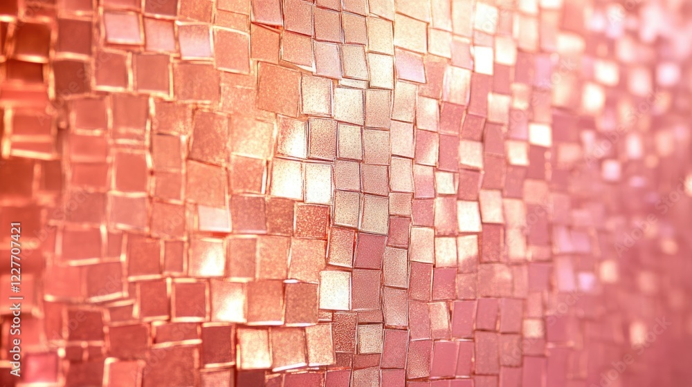 Poster elegant rose gold background featuring abstract shimmering pink sparkle gradient texture for creativ