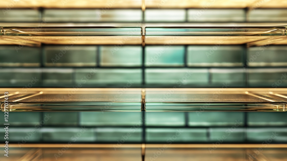 Poster glass shelf texture background with repeating pattern in modern elegant design