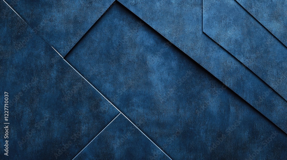 Aufkleber Dark blue textured background with geometric lines for modern abstract design and creative projects