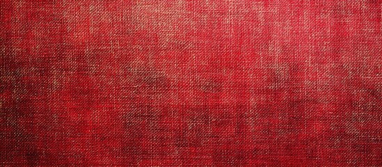 Fototapeta premium Rich Textured Red Fabric Background Ideal for Custom Text and Graphic Designs