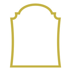 Gold Islamic Mosque Frame Decoration