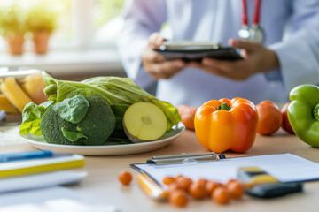 Overweight populations obesity exercise. Health diet disease global. A healthcare professional consulting with an overweight patient.