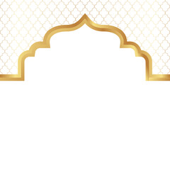 Gold Islamic Mosque Frame Decoration