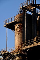 Fototapeta premium rusty industrial plant in a factory