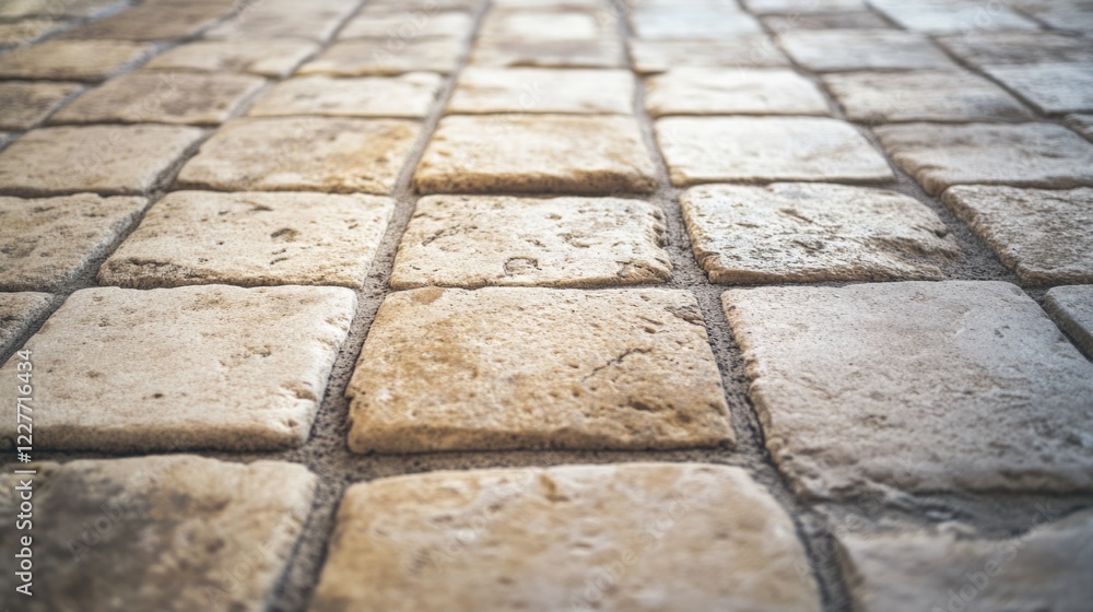 Poster stone texture background for floors with rustic tile surface and copyspace for text overlay