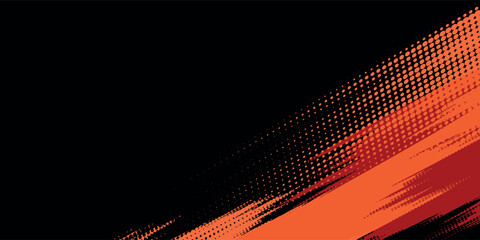 Fototapeta premium Grunge red Background. Vector brush stroke texture.
