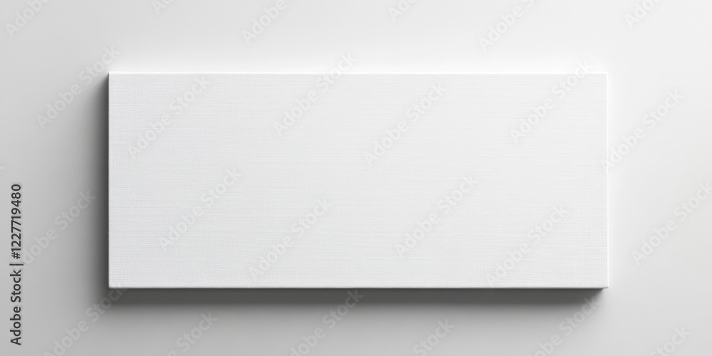 Poster blank white canvas in modern art gallery space ideal for showcasing artwork or adding personalized t