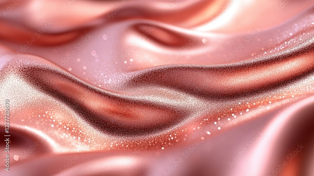 Aufkleber Rose Gold Abstract Texture with Shimmering Pink Sparkle and Smooth Gradient for Elegant Background Design