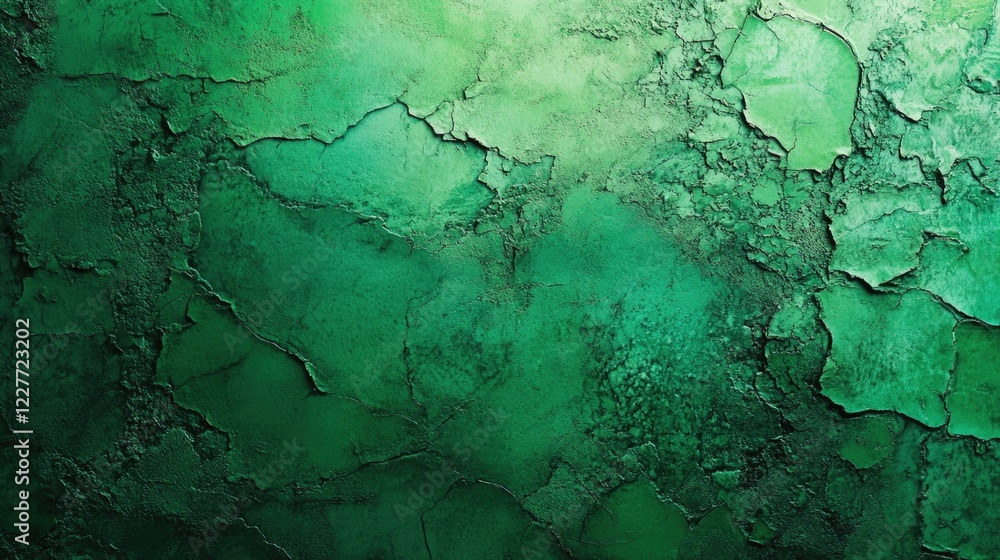 Poster textured green background with abstract rough design featuring craggy elements for artistic and grap