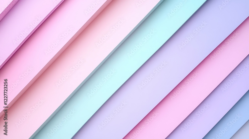 Poster sleek diagonal gradient design featuring soft pink lavender and mint color palette for modern backgr