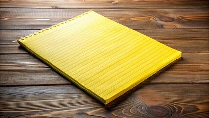 Candid Photo: Bright Yellow Legal Pad, XXL Size, Close Up Shot