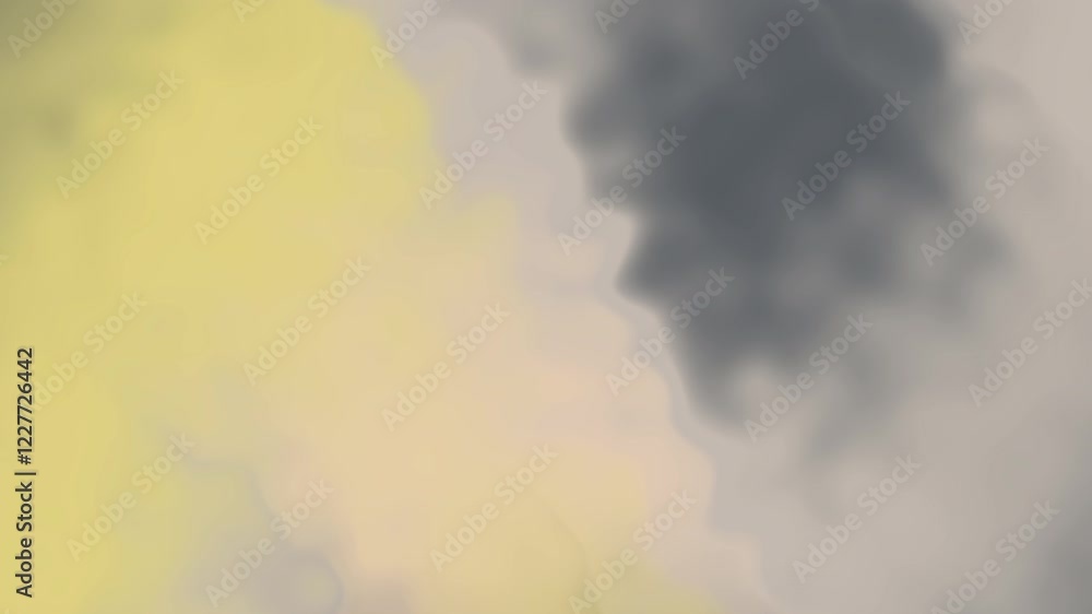 Aufkleber a serene view of soft blossoming clouds illuminated by gentle sunlight during dusk, creating a calmi