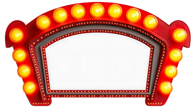 Frame and gold light polygon style on white background