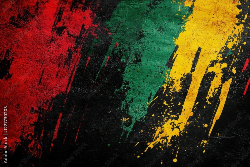 Poster vibrant abstract background with splashes of color