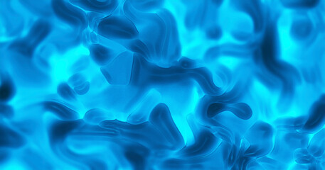 Abstract plastic glow background on turquoise