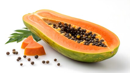 papaya on a plate