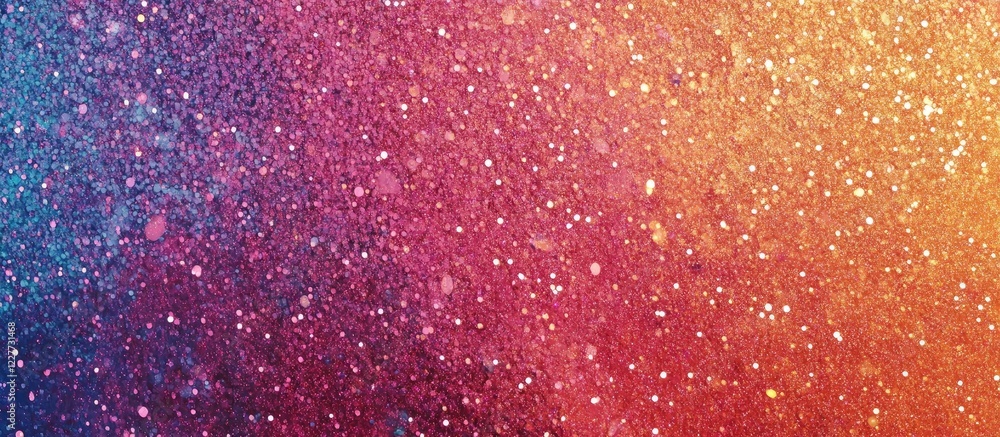 Aufkleber colorful glitter background texture with horizontal panorama and space for text usage
