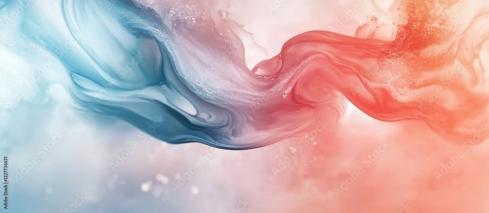 Poster abstract colorful gradient waves in fluid marble design ethereal liquid art background with vibrant 
