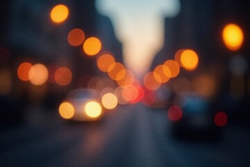 Blurred orange bokeh lights, soft focus background, orange texture, sparkle