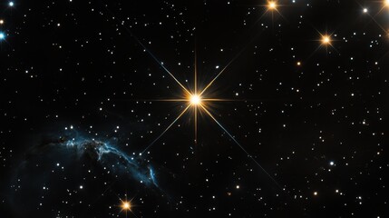 Stunning Starry Night Sky with Bright Stars and Celestial Wonders