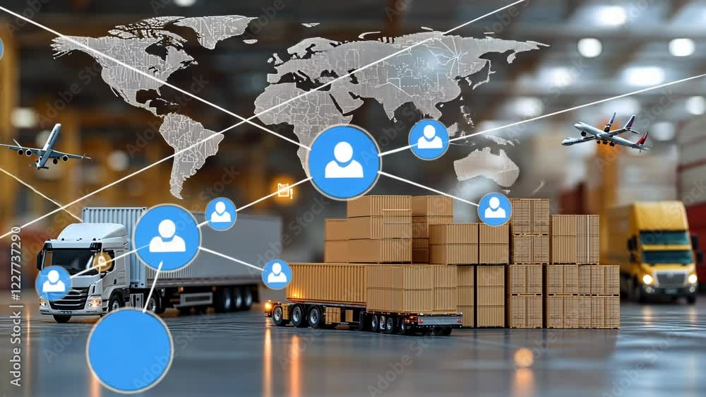 Poster explore strategic approaches to logistics management in global transportation and how to optimize sh