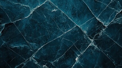 Naklejka premium Dark blue marble texture with white veining and patterns