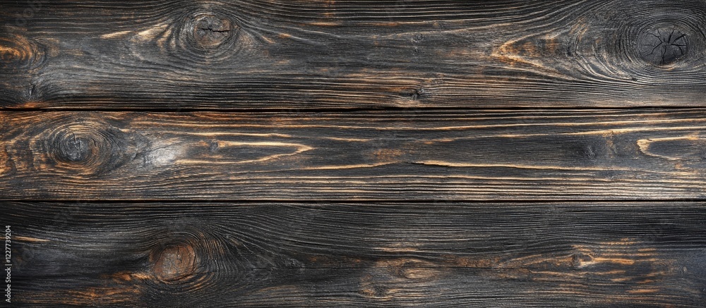 Aufkleber dark textured wood grain background with anthracite finish suitable for panoramic design and blank c