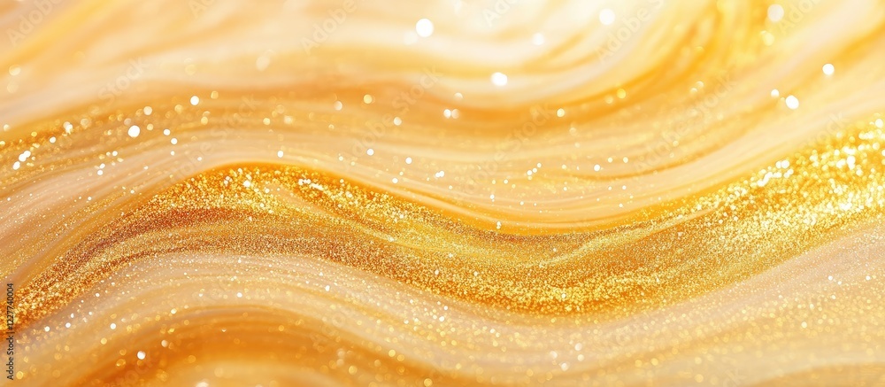 Aufkleber elegant gold shimmering wave background with space for text and creative design elements