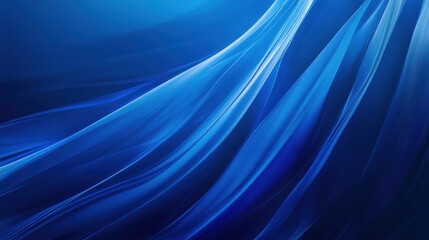Fototapeta premium a blue background with a very long flowing fabric