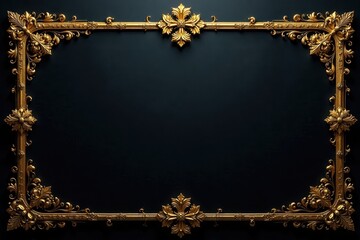 Intricate gold threadwork on deep black backdrop, fabric, metallic, filament