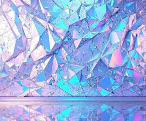 shimmering metallic wallpaper with holographic foil, futuristic decor, iridescent effect, glimmer