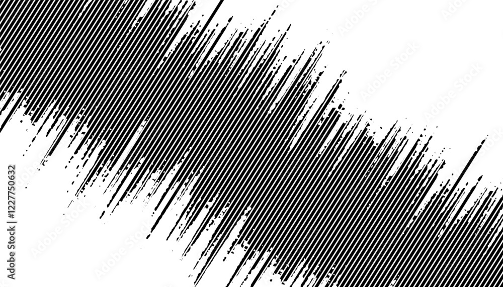 Poster black and white abstract and grunge pattern with diagonal ways. fully editable vector element. for s