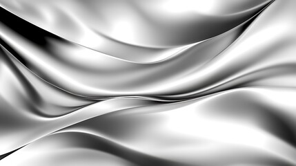 Obraz premium Abstract Silver Draped Fabric Background Image