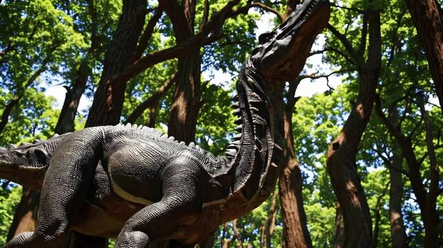 Giganotosaurus dinosaur in the wilderness