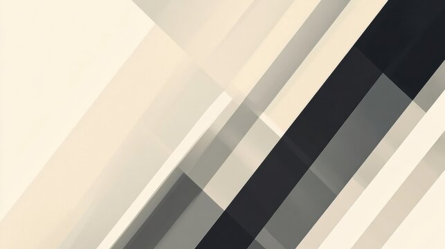 Abstract design featuring geometric layers of neutral tones and sharp angles in a contemporary style. Generative AI