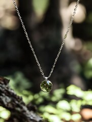 Fototapeta premium Green Amethyst Pendant