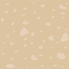 Seamless Beige Terrazo Abstract Pattern with Stone Texture Shapes