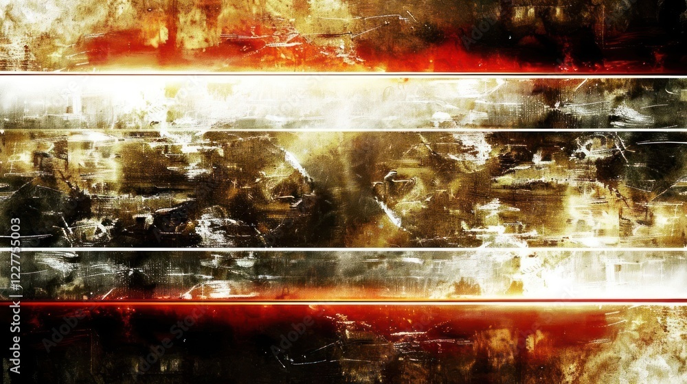 Poster abstract textured background with fiery hues and dark elements, suitable for digital design