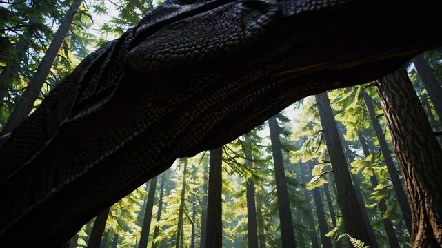 Giganotosaurus dinosaur in the wilderness