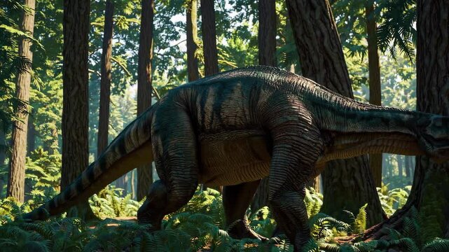 Giganotosaurus dinosaur in the wilderness