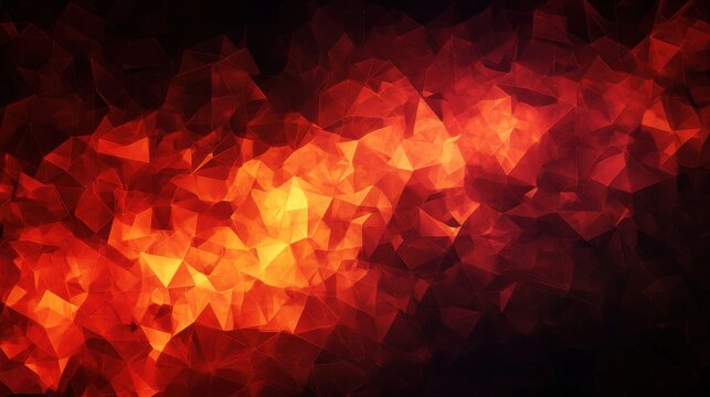 a red and black abstract background with triangles