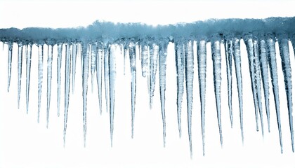 icicles isolated on white background