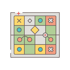 strategy board icon, strategy board vector illustration-simple illustration of strategy board, perfect for strategy board logos and icons