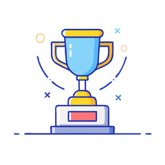 trophy icon, trophy vector illustration-simple illustration of trophy, perfect for trophy logos and icons