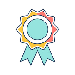award ribbon icon, award ribbon vector illustration-simple illustration of award ribbon, perfect for award ribbon logos and icons