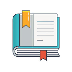book with bookmark knowledge keeper icon