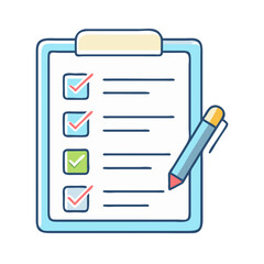 checklist icon, checklist vector illustration-simple illustration of checklist, perfect for checklist logos and icons