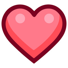 Pink Heart Illustration For Valentine's Day Celebration