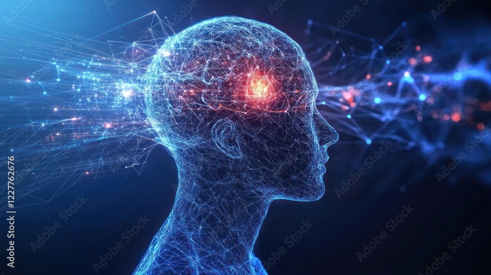 Poster the networked mind: a digital visualization of cognitive processes